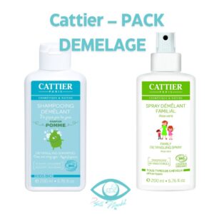 Cattier - PACK DEMELAGE - Shampooing + spray démêlant