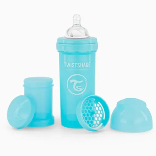 TWISTSHAKE Biberon anti-colique 260 ml 2 mois+ / BLEU