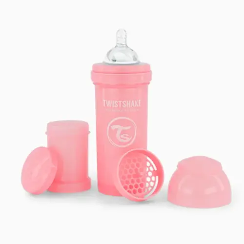 TWISTSHAKE Biberon anti-colique 260 ml 2 mois+ / Rose