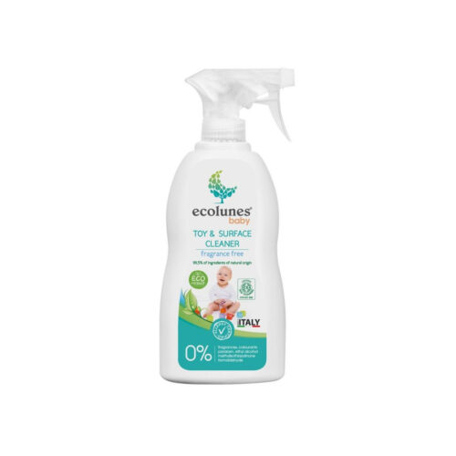ECOLUNES SPRAY NETTOYANT JOUETS ET SURFACES POUR BÉBÉ ÉCOLOGIQUE ET HYPOALLERGÉNIQUE – 300 ML