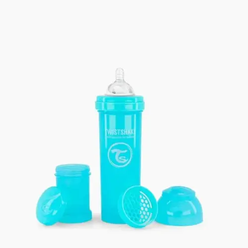 TWISTSHAKE Biberon anti-colique 330 ml 4 mois+ / BLEU