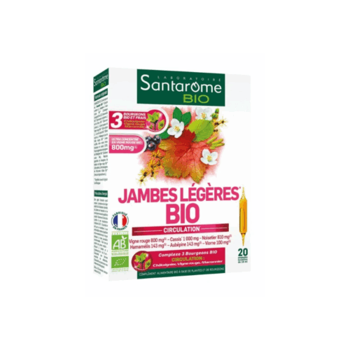 Santarome Jambes Légères Bio 20 Ampoules