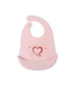 Kiokids - Bavoir en silicone "Rose"