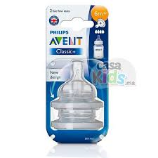 Avent Tétine classic Débit Rapide - 6mois+