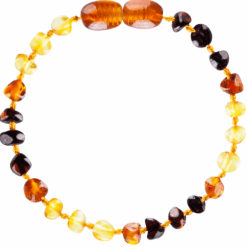 Bracelet d'ambre - L'arc en ciel - 14 Cm