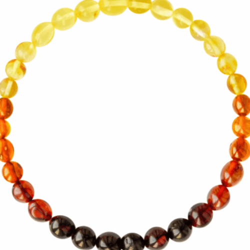 Bracelet d'ambre haut de gamme pour Femme - Arc en Ciel - 19 Cm