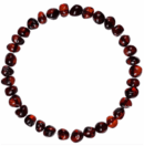 Bracelet d'ambre haut de gamme pour Adulte - Cœur de prune - 19 Cm