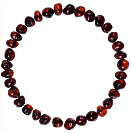 Bracelet d'ambre haut de gamme pour Adulte - Cœur de prune - 19 Cm