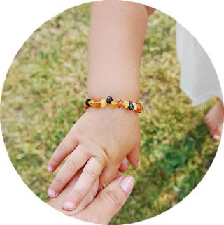 Bracelet d'ambre haut de gamme pour bébé - Ma Princesse - 14 Cm