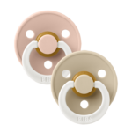 Bibs Lot de 2 Tétines Nuit - Blush &amp; Vanilla- 0-6 Mois