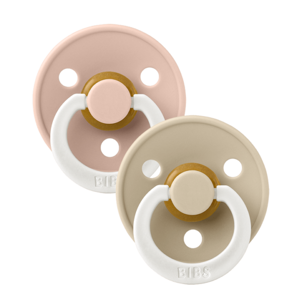 Bibs Lot de 2 Tétines Nuit - Blush & Vanilla- 0-6 Mois