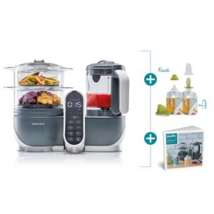 Robot multifonction BABYMOOV Nutribaby+ Préparateur culinaire cuiseur et mixeur - gris foncé