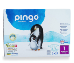 Pingo Couches Écologiques Pingo Taille 1 Jumbo - (2-5Kg) boîte de 2x27 Unités