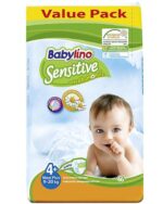 Babylino - Couche bébé pour peaux sensibles Taille 4+ de 9 à 20 kg - 46 unités