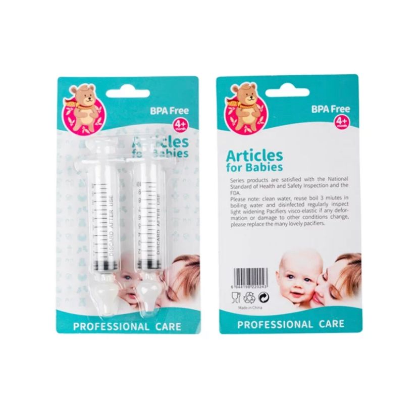 Mouche bébé seringue nasale 10ml sans BPA, Kit 4 seringues avec embouts  silicone
