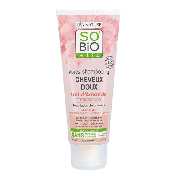 So Bio Après shampooing Cheveux Doux au Lait d’Amande 200Ml