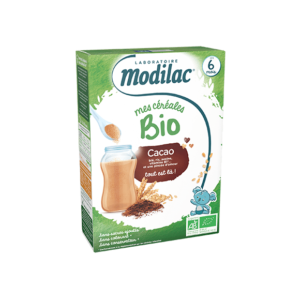 MODILAC - Mes Céréales Bio Cacao - Dès 6 mois, 250g