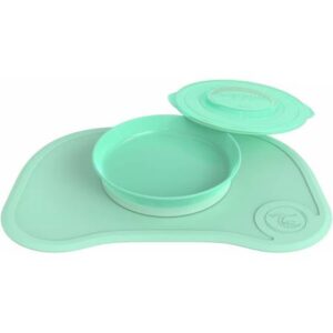 Twistshake Click-mat ventouse + Plat vert pastel