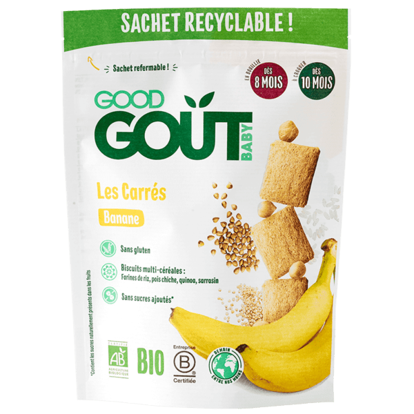 Good Gout Carré banane 50g Bio