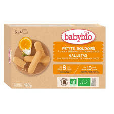 BABYBIO biscuits Boudoirs bio dès 8 mois Fleurs d'oranger