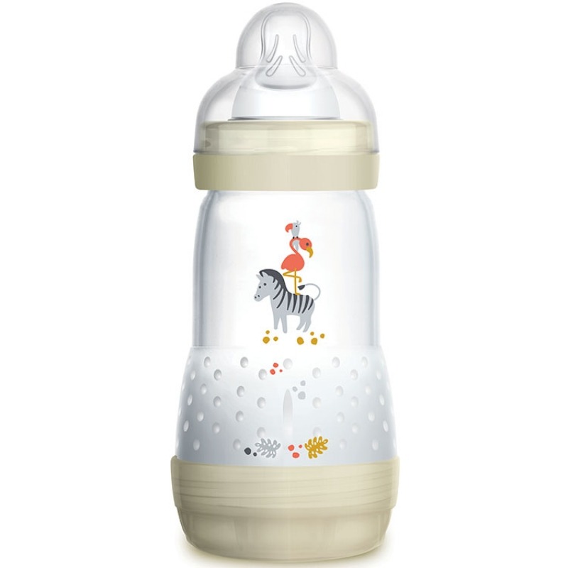 Biberon anti-coliques MAM Easy Start 260 ml (2 unités), produits essentiels  pour bébé, biberons à débit moyen avec tétine en silicone, biberons pour  bébé fille 