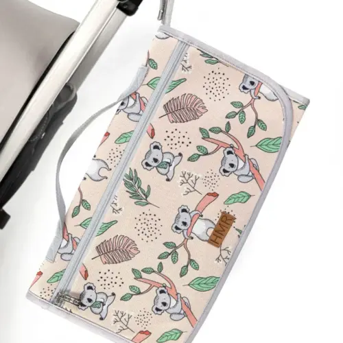 Tapis à langer imperméable réutilisable avec rangements KOALA