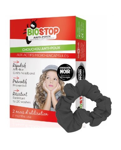 BIOSTOP Chouchou anti-poux Noir