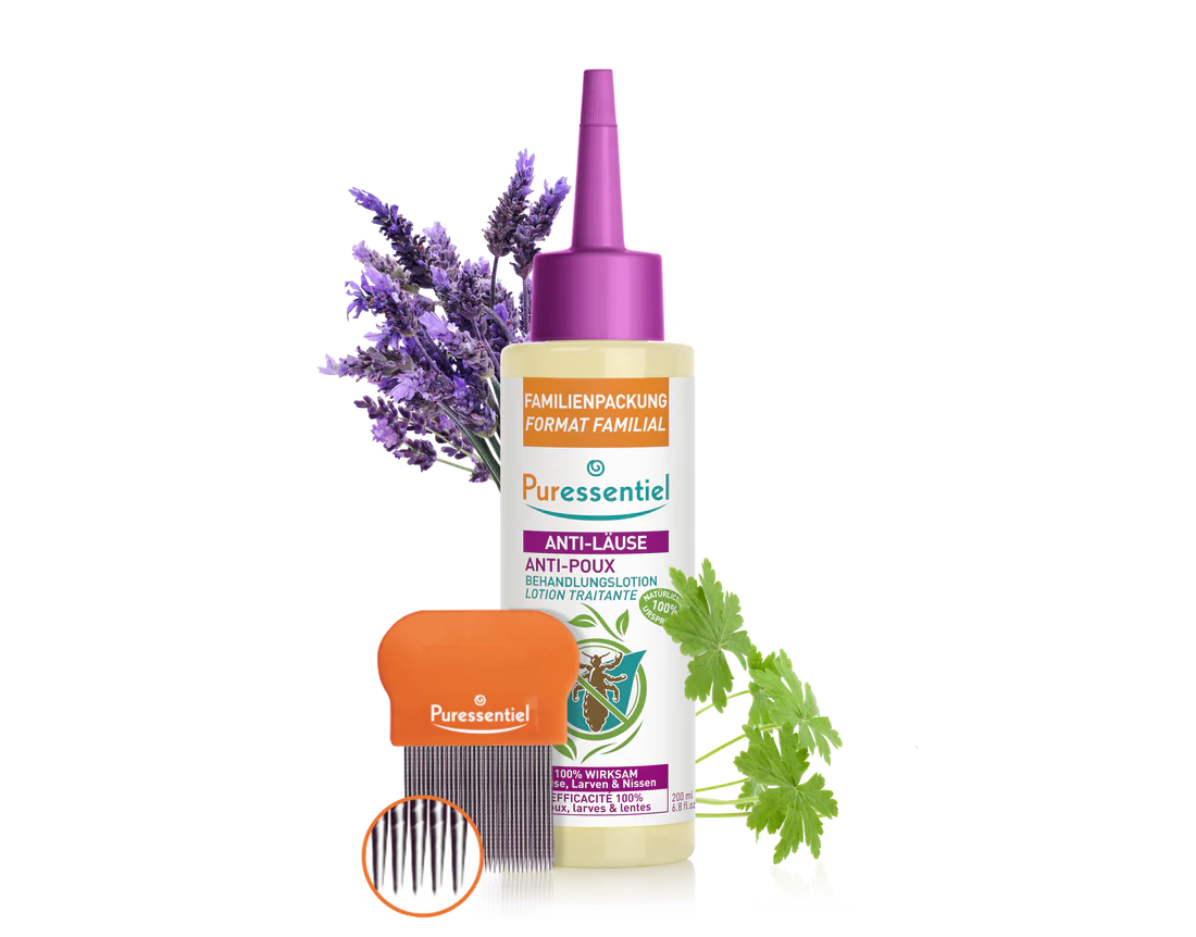PURESSENTIEL ANTI-POUX LOTION TRAITANTE 200 ML +PEIGNE + 3ANS PURESSENTIEL ANTI-POUX LOTION TRAITANTE 200 ML +PEIGNE + 3ANS