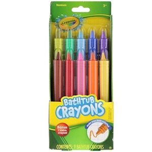 Crayola Crayons de bain , 3+, 9 Crayons + 1 Offert