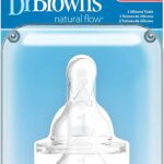 Dr. Brown's Options – Tétine à Bouche Étroite, Transparent, +0 mois