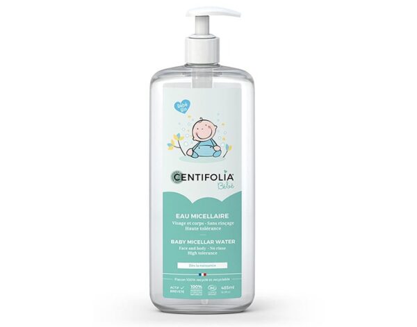 CENTIFOLIA Eau Micellaire Bébé Visage et Corps - Nouvelle Formule - 485ml