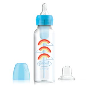 Dr. Brown’s OPTIONS+ NARROW BABY BOTTLE WITH SIPPY SPOUT 2-IN-1 TRANSITION KIT Bleu 250 ml