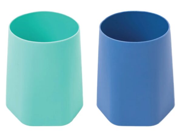 Tiny Twinkle lot de 2 tasses d'apprentissage en silicone Mint Indigo