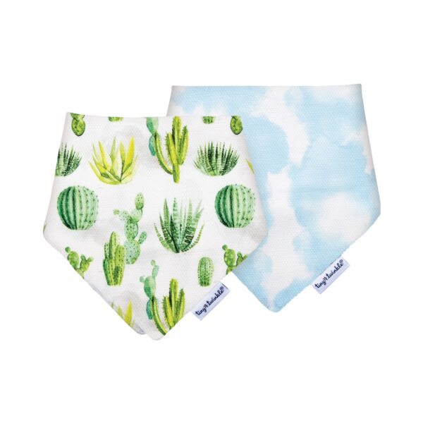 Tiny Twinkle lot de 2 bavoirs Bandana cactus + 3mois