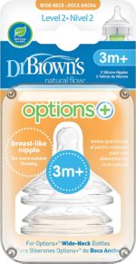 Dr. Brown's Options+ Lot de 2 tétines à col large niveau 2 (3 m+)