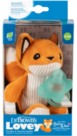 DR.BROWN'S Franny The Fox Lovey Avec Tétine Aqua One-Piece