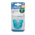 DR.BROWN'S Sucette PreVent Glow In The Dark BUTTERFLY SHIELD – Étape 2, Bleu, Paquet De 1 6-18M