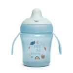 Suavinex Tasse d’apprentissage à bec Learning Cup Into the Forest +6 mois 200ml Bleu