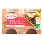 Petits pots pomme-pruneau 4 mois 2x130g