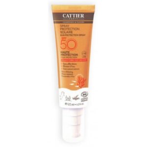 Cattier Adulte Spray Protection Solaire SPF 50 Bio 125 ml