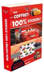 Mon coffret 100% stickers Cars - Avec 1 bloc de jeux et de coloriages et 1000 stickers