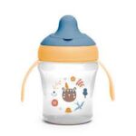 Suavinex Tasse d’apprentissage à bec Learning Cup Into the Forest +6 mois 200ml Jaune