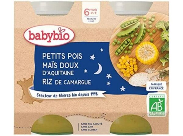 Babybio pot bonne nuit carotte butternut riz 2x200G