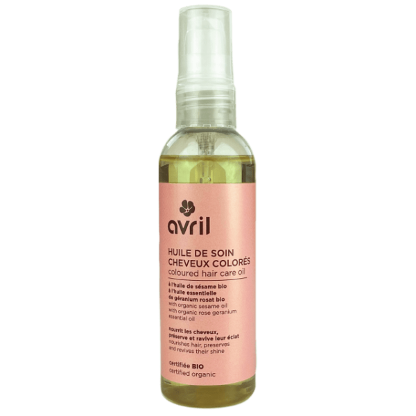 AVRIL HUILE DE SOIN CHEVEUX COLORÉS 100 ML - CERTIFIÉE BIO