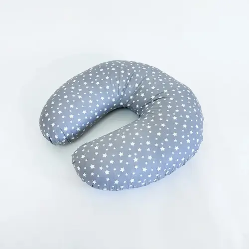 Coussin d'allaitement - Étoiles Gris