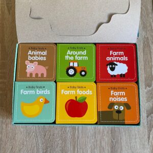 pack de 6 Imagiers en anglais Early learning board books on the farm