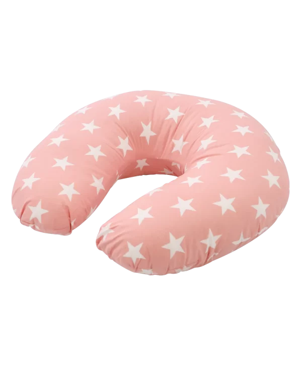 Coussin D’allaitement - Grandes Étoiles Rose