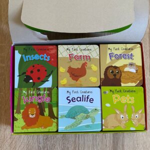 pack de 6 Imagiers en anglais My First creatures first word books