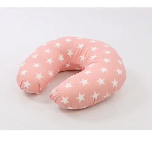 Coussin D’allaitement - Grandes Étoiles Rose