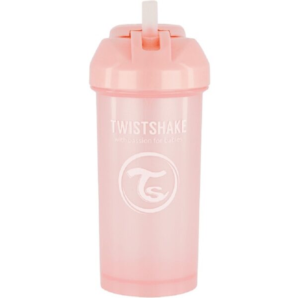 Twistshake Straw Cup 360ml 12+m Pearl Pink